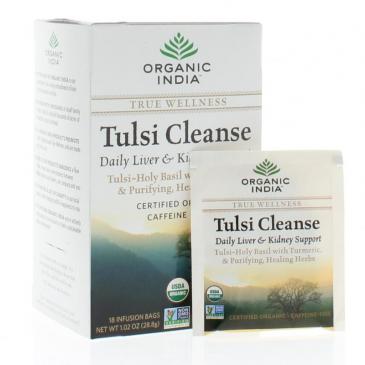 Organic India Tulsi Cleanse Net Wt. 1.02oz/28.8g (18 Infusion Bags)