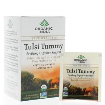 Organic India Tulsi Tummy Net Wt. 1.14oz/32.4g (18 Infusion Bags)