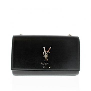 YSL Kate Medium Chain Bag In Grain De Poudre Embossed