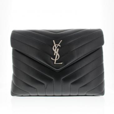 YSL Lou Lou 100% Calf Leather Black