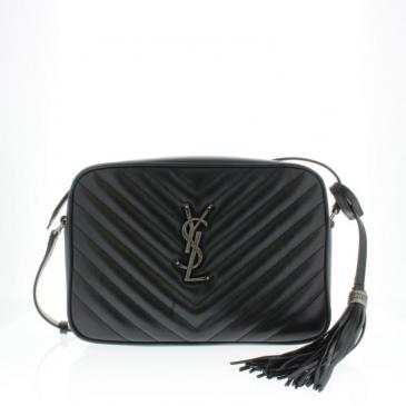 Yves Saint Laurent Lou 100 % Calf Leather Black