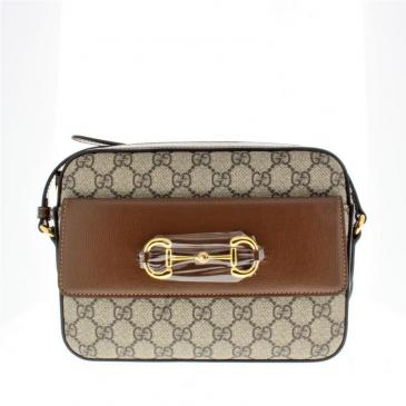 Gucci Horsebit 1955 Small Shoulder Bag Beige/Ebony