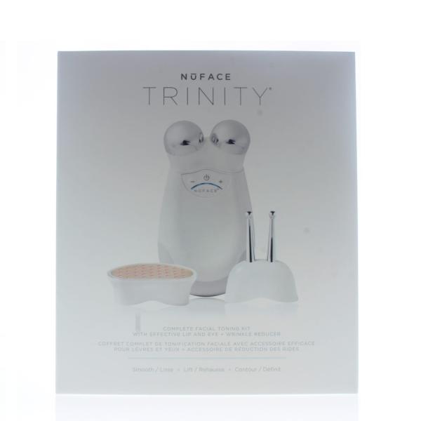 NuFACE Trinity Advanced Facial Toning Device (Includes: Device with Facial Trainer Attachment/Aqua Gel 1.69 Fl Oz/Charging Cradle + Power Adapter/User Manual/Quick Start Guide)