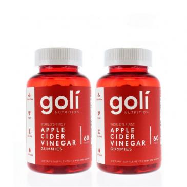 Goli Nutrition Apple Cider Vinager Gummies 60ct (2 Pack)