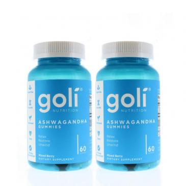 Goli Nutrition Ashwagandha Gummies 60ct (2 Pack)