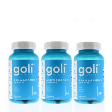 Goli Nutrition Ashwagandha Gummies 60ct (3 Pack)