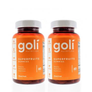 Goli Nutrition Super Fruit Gummies 60ct (2 Pack)