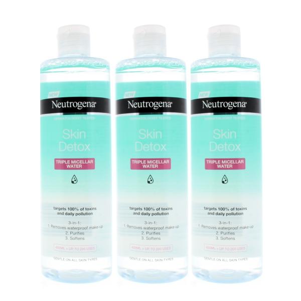 Neutrogena Skin Detox Triple Micellar Water 400ml (3 Pack)