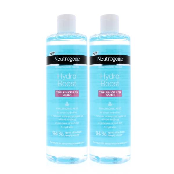 Neutrogena Hydro Boost Triple Micellar Water 400ml (2 Pack)