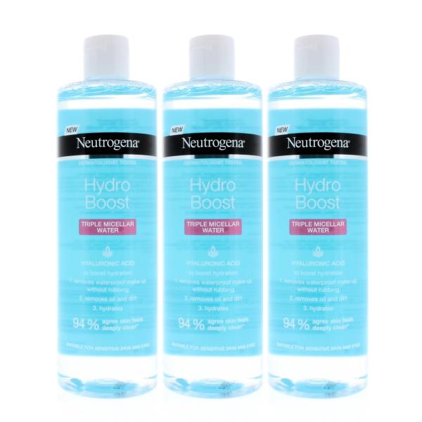 Neutrogena Hydro Boost Triple Micellar Water 400ml (3 Pack)