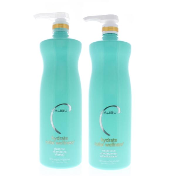 Malibu C Hydrate Color Wellness 33.8oz/1 Liter Duo