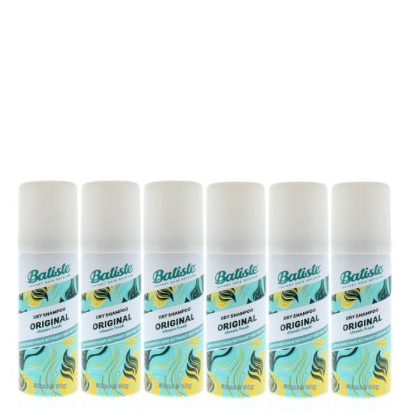 Batiste Instant Hair Refresh Dry Shampoo Original Classic Fresh 50ml/30g (6-Pack)