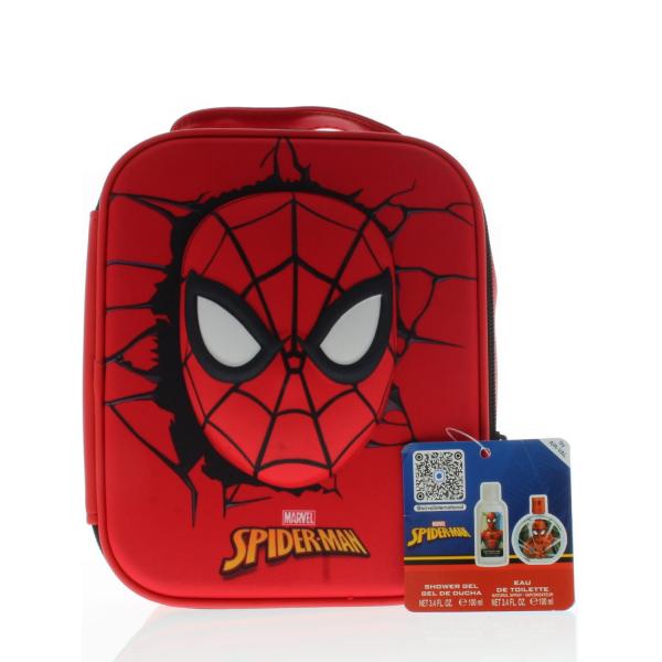 Marvel Rbiderman Men 3pc Set for Kids (Includes: Eau De Toilette 3.4oz/100ml + Shower Gel 3.4oz/100ml + Zip Case)