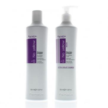 Fanola No-Yellow Shampoo and Mask 350ml/11.83oz Combo