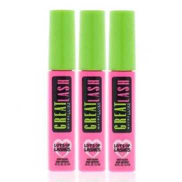 Maybelline Great Lash Lots Of Lashes Mascara 0.43oz (3 Pack)