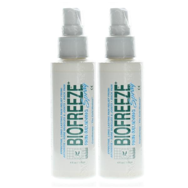 Biofreeze Pain Relieving Spray 4oz (2 Pack)