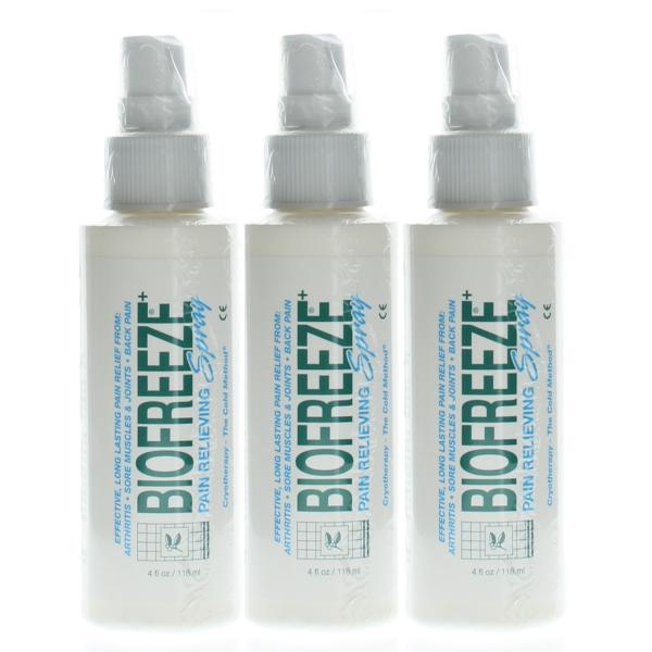 Biofreeze Pain Relieving Spray 4oz (3 Pack)