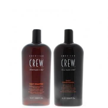 American Crew Daily Shampoo & Conditioner 1 Liter Duo
