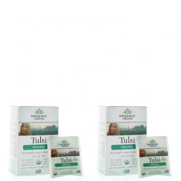 Organic India Tulsi Original Net Wt. 1.14oz/32.4g Each (36 Infusion Bags) 2-Pack