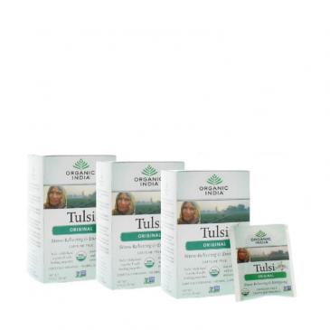 Organic India Tulsi Original Net Wt. 1.14oz/32.4g Each (54 Infusion Bags) 3-Pack