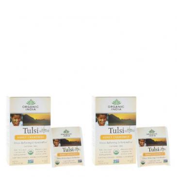 Organic India Tulsi Honey Chamomile 1.08oz (36 Infusion Bags) 2-Pack