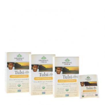 Organic India Tulsi Honey Chamomile 1.08oz (54 Infusion Bags) 3-Pack