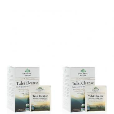 Organic India Tulsi Cleanse Net Wt. 1.02oz/28.8g Each (36 Infusion Bags) 2-Pack
