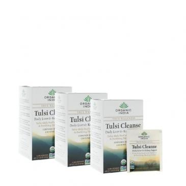 Organic India Tulsi Cleanse Net Wt. 1.02oz/28.8g Each (54 Infusion Bags) 3-Pack