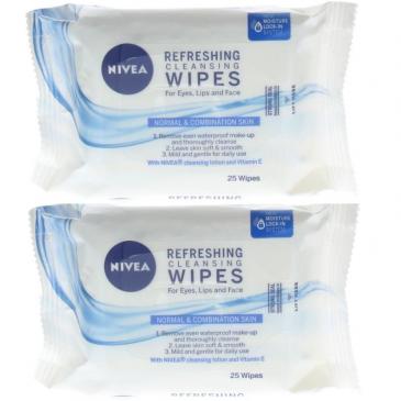 Nivea 3-In-1 Refreshing Cleansing Wipes Face Cleansing