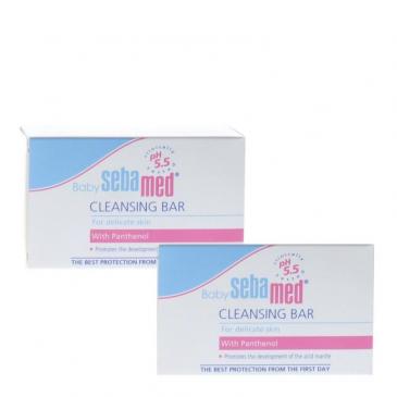 Sebamed Baby Cleansing Bar for Delicate Skin with Panthenol 100g/3.52oz (2 Pack)