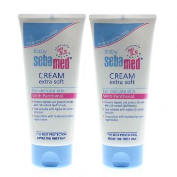 Sebamed Baby Cream Extra Soft for Delicate Skin with Panthenol 6.7oz (2 Pack)