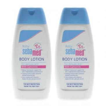 Sebamed Baby Body Lotion for Delicate Skin with Camomile 100ml/3.38oz (2 Pack)