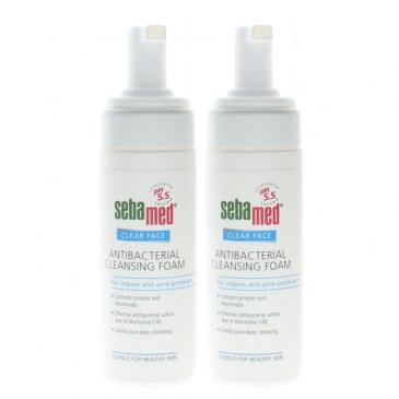 Sebamed Clear Face Antibacterial Cleansing Foam for Acne-Prone 5.07oz (2 Pack)