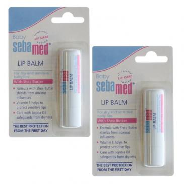 Sebamed Baby Lip Balm for Dry and Sensitive with Shea Butter 0.16oz (2 Pack)