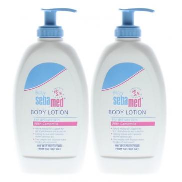 Sebamed Baby Body Lotion for Delicate Skin with Camomile 400ml/13.52oz (2 Pack)
