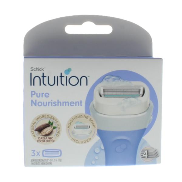 Schick Intuition Pure Nourishment Cocoa Butter Razor Refill 3 Cartridges