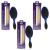 Wet Brush Pro Back Bar Detangler Royal Blue Model# BWP830GXRY (3 Pack)